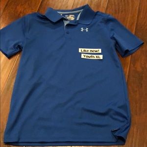 Boys XL Royal blue Under Armour polo